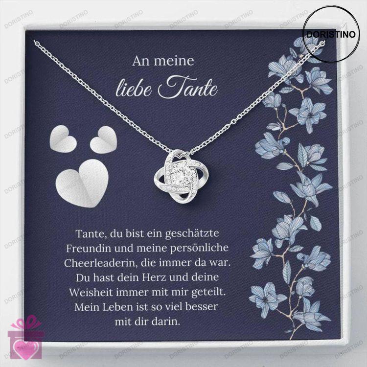 Aunt Necklace Beste Tante Geschenk  German Aunt Love  Tante Christmas Gift  Sweet Aunt Message  Doristino Awesome Necklace